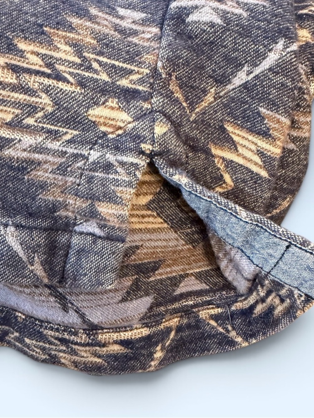 Faherty Brand Organic Cotton Blanket Hoodie in Evening Ridge Size Large! - Picture 8 of 11